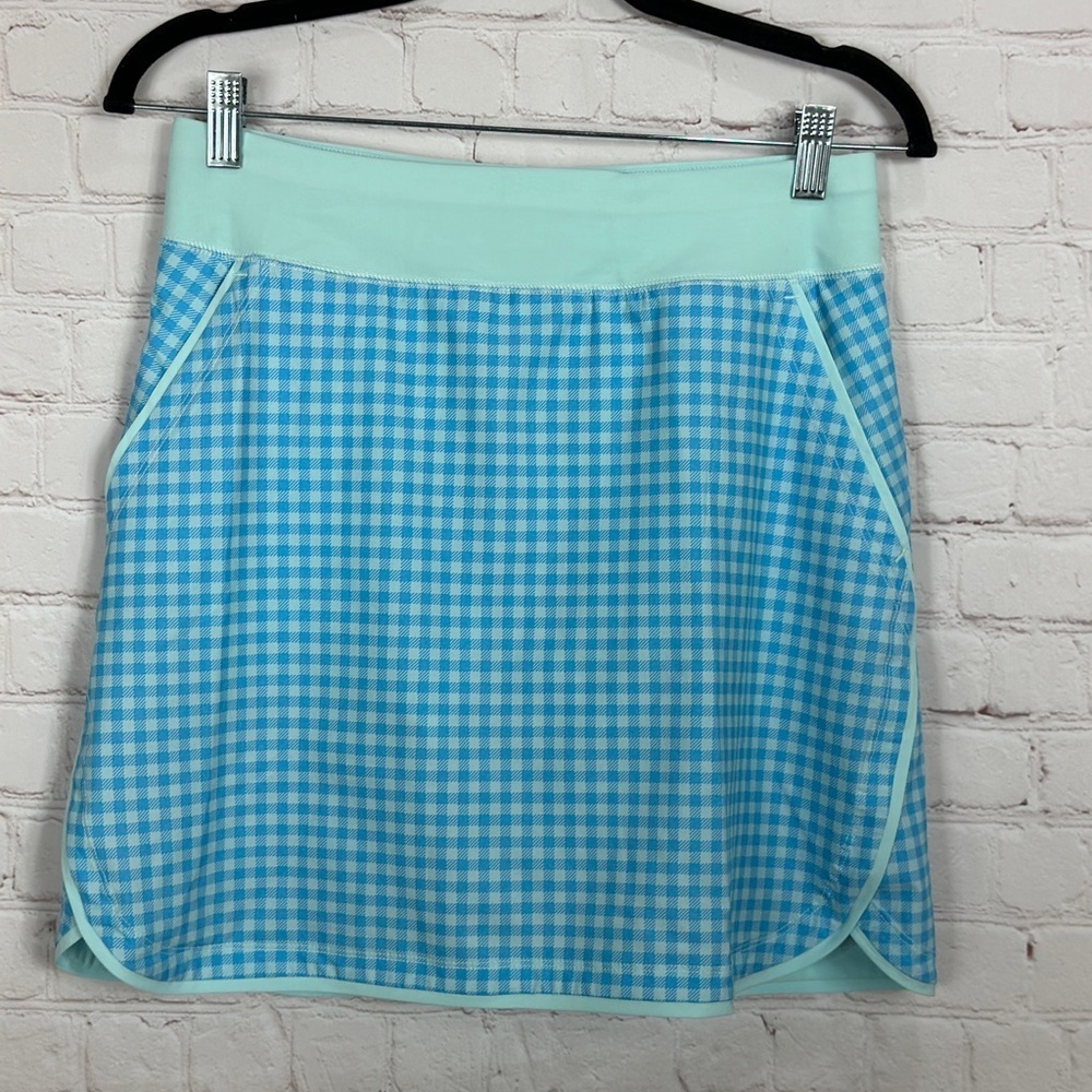 Lands' End quick dry elastic waist active board skort swim skirt, sz 4, GUC